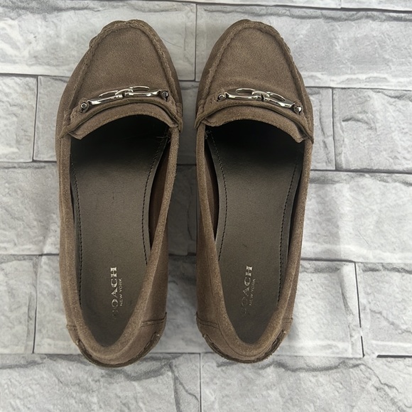Coach Fortunata suede leather slip on size 9.5 - Picture 11 of 12